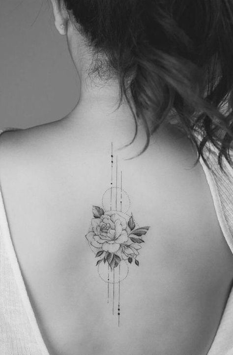 Flower Geometric Tattoo, Black Hummingbird, Geometric Tattoo Ideas, Flower Geometric, Watercolor Tattoo Flower, Cat Tattoos, Disney Tattoo, Tiny Tattoo, Diy Tattoo