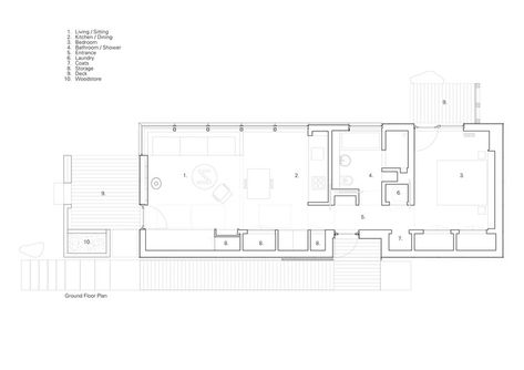 Barnhouse Cabin, Narrow Apartment, Guest House Plans, Concrete Block Walls, Contemporary Barn, 1000 Sq Ft, Tin House, Modern Barn House, Rural House