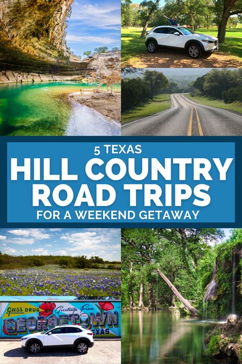 Texas Hill Country Itinerary, Texas Hill Country Getaways, Texas Hill Country Road Trip, Road Trips From Houston, Weekend Getaway Ideas Texas, Weekend Trips In Texas, Texas Road Trips, Texas Travel Weekend Getaways, Texas Vacation Spots