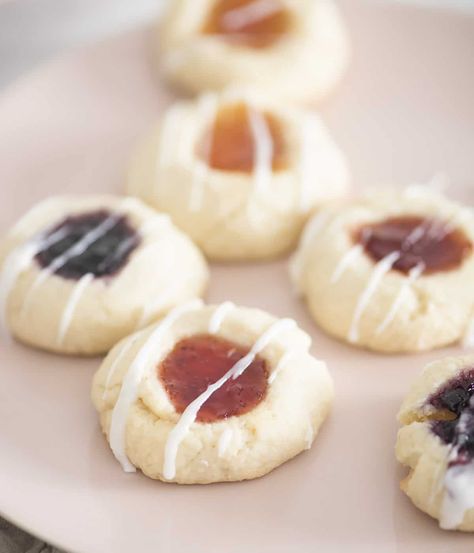 Thumbprint Cookies - Preppy Kitchen Jam Thumbprint Cookies, Delicious Christmas Desserts, Perfect Sugar Cookies, Cookie Base, Classic Cookies Recipes, Thumbprint Cookies Recipe, Preppy Kitchen, Thumbprint Cookies, Baking Sweets