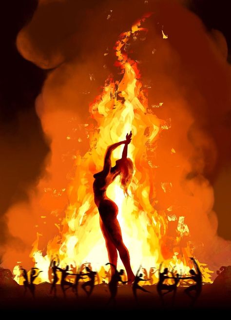 Woman Energy, Fire Goddess, Figurative Kunst, Flame Art, Fire Photography, Fire Art, Beltane, Witch Art, Human Art