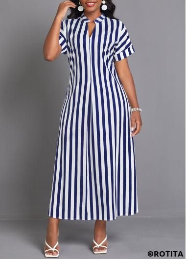 Maxi Shift Dress, Stripe Outfits, Striped Shirt Dress, Striped Maxi, Western Dresses, Sleeveless Maxi Dress, Classy Dress, Look Chic, Dress Patterns