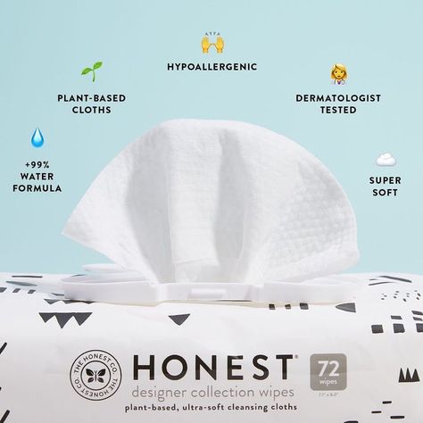 Honest Company Baby, Honest Wipes, Organic Baby Wipes, Cloth Baby Wipes, Honest Baby Products, The Honest Company, Diaper Rash Cream, Rash Cream, Honest Company