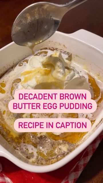 Carnivore Egg Pudding, Carnivore Pudding, Egg Pudding Recipe, Egg Pudding, Egg Custard, Pudding Recipes, Brown Butter, Save Food, Custard