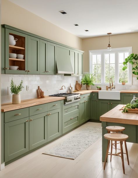 56 Inspiring Kitchen Color Schemes To Elevate Your Space Kitchen Colors Schemes For Small Kitchen, Green And Terracotta Kitchen, Kitchen Ideas Color Schemes, Small Kitchen Cabinet Colors, Color Schemes For Kitchens, Color Scheme Kitchen, Small Kitchen Colors Schemes, Kitchen Color Combinations Ideas, Kitchen Color Palette Ideas