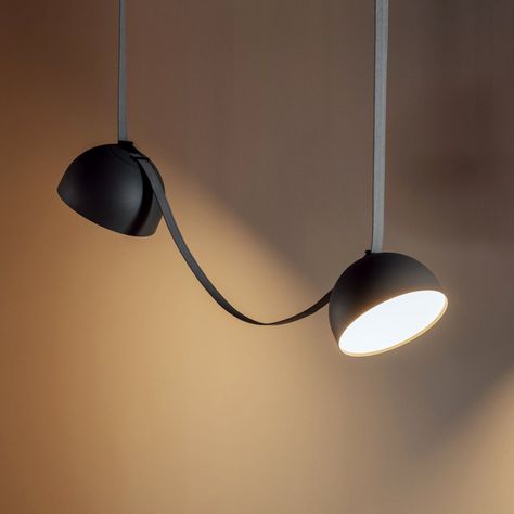 Accommodating multiple lamps and operating with a simple plug-in technology for unparalleled ease of installation and connection. The leather 'fit' can be adjusted from tense to relaxed, as well as the click-and-connect functionality, by fitting it into a buckle that is attached to each lamp. It can be placed in ceilings and walls, or even be left loose on the floor, seeing as the leather is aesthetically pleasing. 
 Detailed Images 
 
 Product Size 
 1 head Size: Dia 120cm x H 80cm / &empt Lighting Concepts, Electrical Connection, Light Rail, Types Of Lighting, Metal Lighting, Unique Lighting, Lighting System, Luz Led, Lighting Solutions