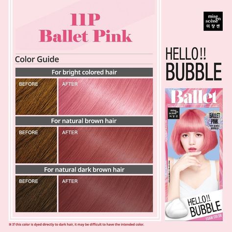 Dye On Brown Hair, Hair Dye Pink, Foam Hair Dye, Bubble Hair Dye, Bubble Hair, Natural Brown Hair, Pink Dye, Lavender Extract, Bright Hair Colors