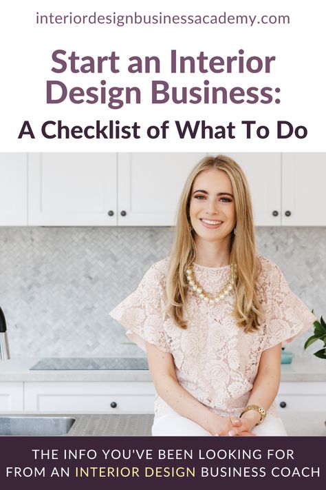 Maybe you're an interior designer for a large firm but want to branch out on your own... or maybe, when you're watching HGTV you spend time day dreaming about starting and interior design business. Have you been wanting to start your own design business and wondering how to get started? A thriving design business doesn’t emerge overnight, it takes time and hard work, but I promise it’s worth it. Interior Design Business Ideas, How To Start An Interior Design Business, Interior Design Outfit, Interior Decorating Business, How To Become An Interior Designer, Interior Design Business Plan, Interior Design Tools, Interior Design Career, Palace Interior