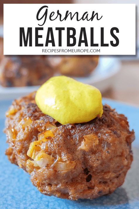 German Food Recipes Dinners, Worst Cooks In America Recipes, Polish Meatballs Recipes, Canned Meatballs Recipe, German Meat Dishes, Classic German Recipes, German Meatballs Recipes, German Octoberfest Recipes, Bavarian Food