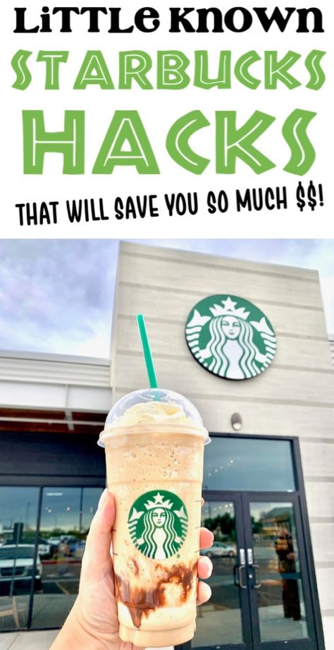 Starbucks Drinks to Try + Secret Menu Hacks!  These little known tips and tricks for ordering Starbucks coffee and tea will save you SO much! Starbucks Nutrition Guide, How To Order Coffee At Starbucks, Best Caffeine Drinks At Starbucks, Starbucks Drinks To Order Online, Starbucks Cheap Hacks, Starbucks Drink Under $5, Starbucks Recipes Under $5, Starbucks Coffee Recipes To Order, Starbucks Drinks Recipes To Order Coffee