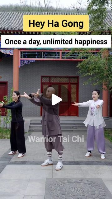 Warrior Tai Chi on Instagram: "Hey Ha Gong practice!   #Stress #happiness #stressrelief #helpfultips  #healthandwellness #hunchback #stretching #heathylifestyle #fitness #therapy #wellness #shoulderpain #exercise #health #taichi #healthy #heelspain #release #chineseculture #MentalHealth #neckpain #goodhealth #healthbenefits #toturial #reels #viral #trending" Taichi Exercises, Thi Chi Exercise, Chi Gong, Tai Chi Exercise, Shoulder Pain, Neck Pain, Tai Chi, Chinese Culture, Zumba