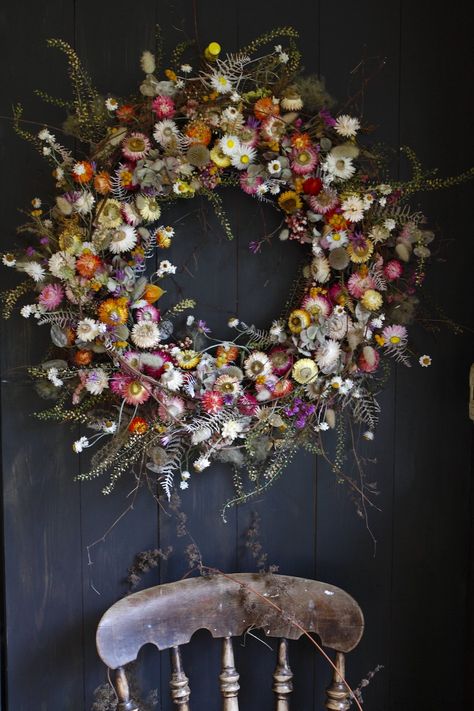 Photos — Layla Robinson Dried Floral Wreaths, Dried Wreath, Creative Wreaths, Dried Flower Wreaths, Black Door, Sending Love, Wedding Wreaths, Pressed Flower Art, Seasonal Wreaths