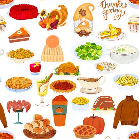 Thanksgiving Food Drawing, Meal Drawing, Embroidery Journaling, Calendar Doodles, Thanksgiving Drawings, Thanksgiving Foods, Clip Art Free, Thanksgiving Meal, Thanks Giving