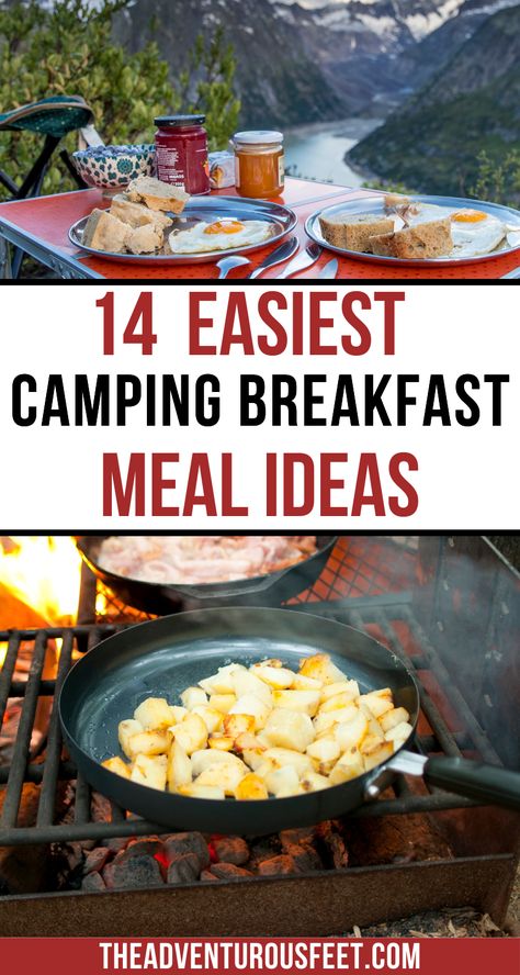 Breakfast Ideas For Camping, Easy Camping Breakfast Ideas, Camping Breakfast Ideas, Camping Recipes Breakfast, Easy Camping Breakfast, Breakfast Kids, Ideas For Camping, Meals Breakfast, Relaxing Morning