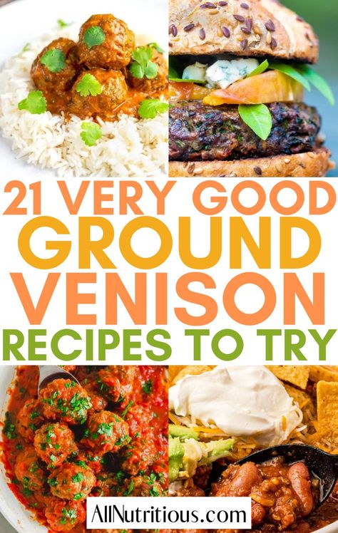 If you are wanting to enjoy more delicious easy meals with venison you need to try these mouth-watering ground venison recipes. These flavorful venison recipes make for amazing dinners for families. With the dinner recipes you love! Meals With Venison, Easy Ground Venison Recipes, Ground Deer Recipes, Venison Lasagna, Venison Tacos, Easy Venison Recipes, Venison Casserole, Venison Sausage Recipes, Venison Chili Recipe