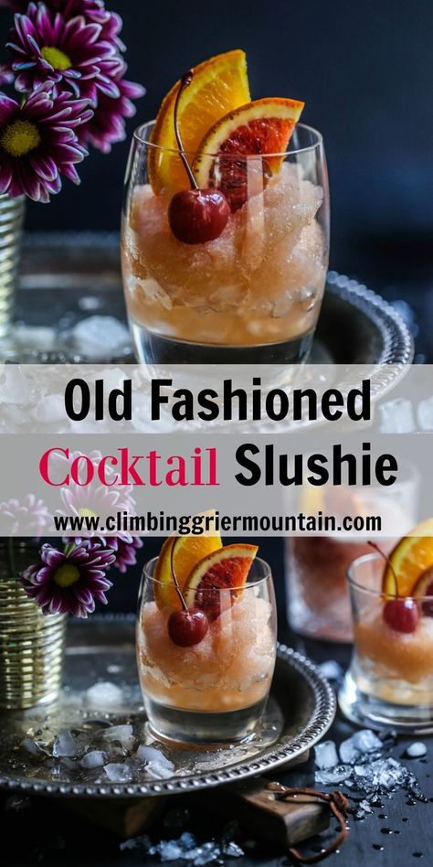 Fall Treats Recipes, Whiskey Old Fashioned, Whiskey Recipes, Happy Hour Cocktails, Easy Drink Recipes, Sangria Recipes, Old Fashioned Cocktail, Old Fashion, Slushies