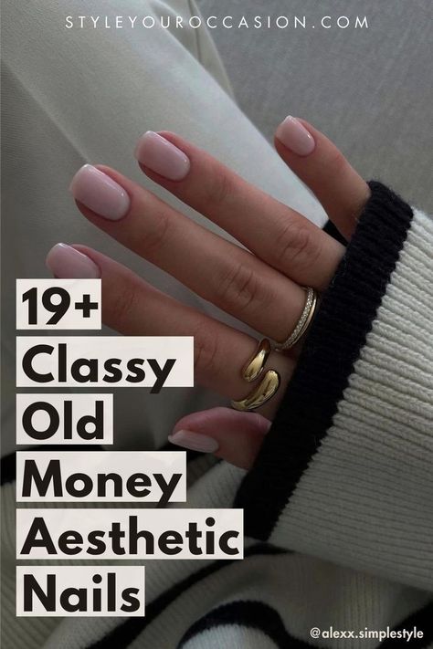 19+ Classy Old Money Aesthetic Nails / My Fave Stylish Nails 2024 Best Clear Nail Polish, Nail Astetic, Classy Old Money, Old Money Nails, Office Nails, Sophisticated Nails, Money Nails, Nails Classic, Soft Pink Nails