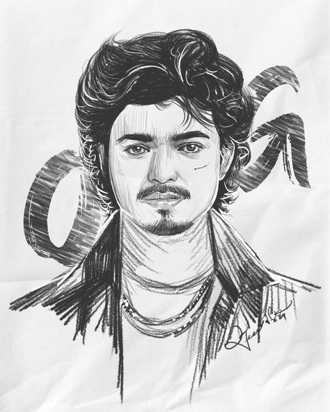 OG Villan Jeevan GOAT Iliyathalapathy Vijay Charcoal Pencil Sketch 2024
#ogvsgoat #OG #ThalapathyVijay #iliyathalapathy 
#ActorVijay #TheGretestOfAllTime Jeevan Goat, Vijay Thalapathy, Charcoal Pencil, Beautiful Person, Knife Making, Pencil Sketch, Pencil Art, Loving U, Goats