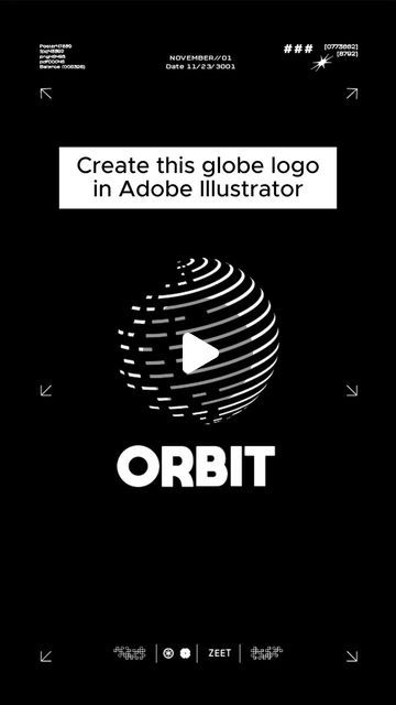 Logo Tutorial, Design Tricks, Globe Vector, Globe Logo, Branding Typography, Adobe Illustrator Tutorials, Design Hack, Graphic Design Tips, Illustrator Tutorials