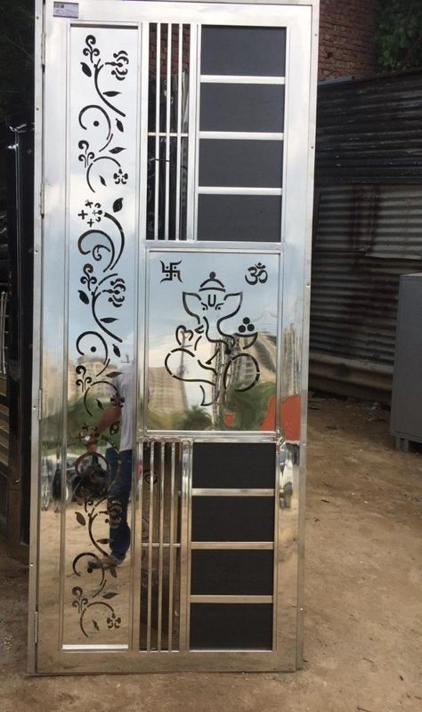 S S Steel Gate, Steel Get Design, Ss Safety Door Design, Ss Gate Design Modern Double Door, Ss Door Design Modern, Steel Double Door Design, Ss Door Design, Steel Gate Design Double Door, Ss Gate Design Modern