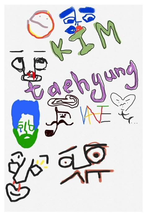 Taehyung Vante Art, Thv Drawing, Vante Wallpaper, Taehyung Art Wallpaper, Taehyung Core, Taehyung Drawing, Taehyung's Art, Bts Bag, Cute Laptop Wallpaper