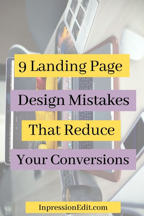 Not getting enough conversions on your landing page? Learn about the 9 landing page design mistakes you may be making   get my landing copy template and example. #website #websitetips #landingpage Linktree Design Ideas, Services Page Design, Product Landing Page Design, Landing Page Ideas, Blog Landing Page, Website Landing Page Design, Web Copywriting, Landing Page Design Inspiration, Landing Page Inspiration