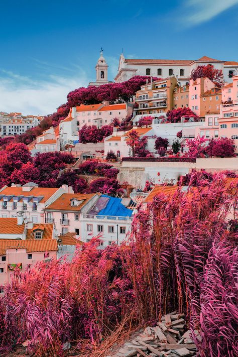 Colorful Buildings, Atlantic Beach, Museum Displays, Colourful Buildings, Suspension Bridge, Lisbon Portugal, Old City, Capital City, The View