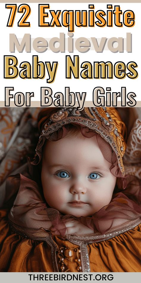 Enchanting Heritage: 72 Exquisite Medieval Baby Girl Names - This Little Nest
Medieval baby girl names -- From timeless classics like Eleanor and Isabella to lesser-known gems such as Giselle and Seraphina, discover names steeped in noble heritage and enduring charm
baby girl names, cool medieval baby names, weird historical baby names. Names Dark Academia, Medieval Girl Names, Old Money Girl Names, S Girl Names, Most Unique Baby Names, Dark Academia Girl, Medieval Baby, Medieval Girl, Medieval France