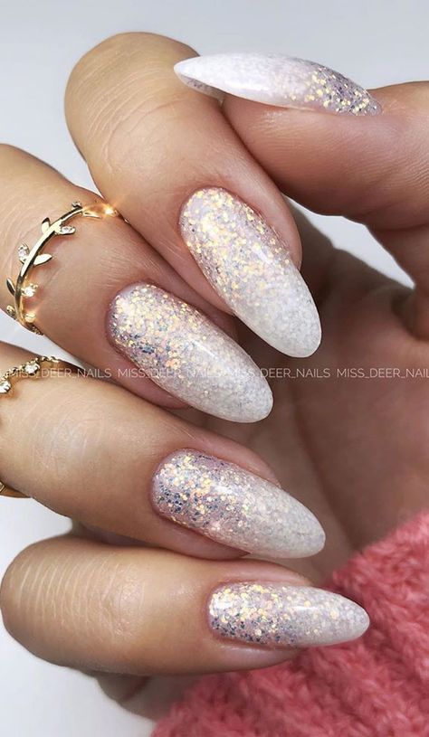 The prettiest wedding nails in 2020 Ivory Nails Wedding, Wedding Day Nails For Bride Acrylic, Ivory Wedding Nails For Bride, Hen Party Nails Brides, Wedding Day Nails For Bride Simple, Hen Do Nails Ideas, Nails For Proposal, Wedding Fingernails, Bachelorette Party Nails The Bride