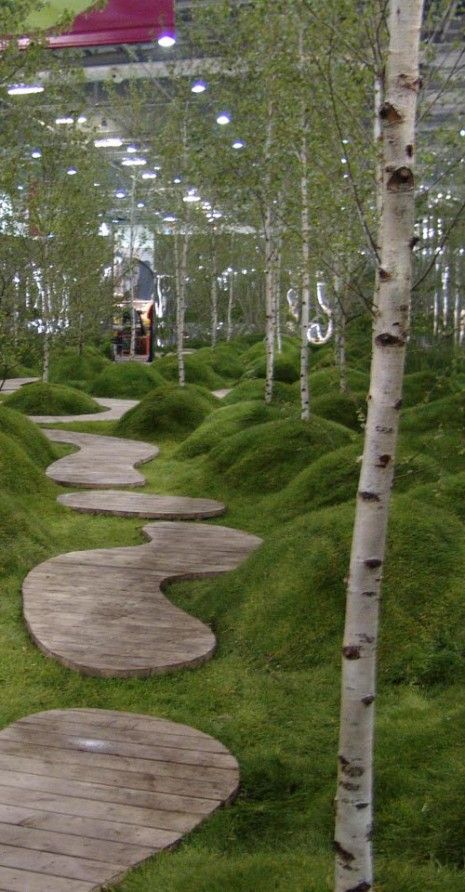 Diarmuid Gavin, Koti Diy, Wooden Path, Photo Mood, Walkway Design, Path Ideas, Path Design, Desain Lanskap, Garden Walkway