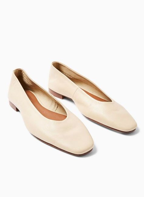 Topshop Leah Cream Leather Soft Ballet Flat Shoes Cream Ballet Flats Outfit, Casual Cream Almond Toe Ballet Flats, Classic Cream Almond Toe Ballet Flats, Cream Leather Closed Toe Ballet Flats, Cream Ballet Flats With Leather Sole, Cream Ballet Flats, Soft Ballet Flats, Beige Leather Sole Slip-on Ballet Flats, White Ballet Flats