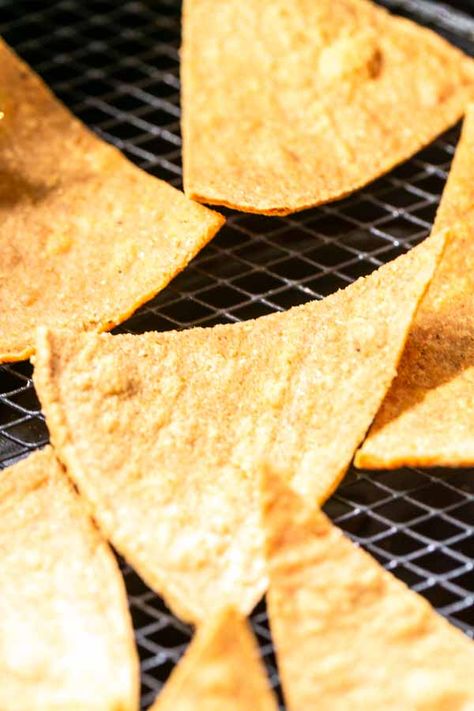 Dorito Chip, American Chips, Chip Seasoning, Homemade Nachos, Homemade Corn Tortillas, Nacho Chips, Mexican Breakfast Recipes, Fried Tortillas, Mexican Breakfast