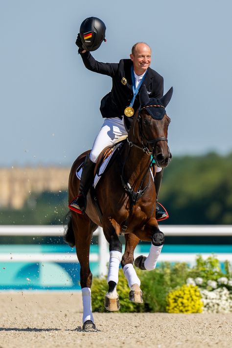 Michael Jung on Chipmunk FRH (Germany) 🥇 Individual eventing • Paris 2024 Olympics #equestrian Olympics 2024, 2024 Olympics, The Chateau, Sports Photos, Action Poses, Summer Olympics, Chipmunks, Olympic Games, Versailles