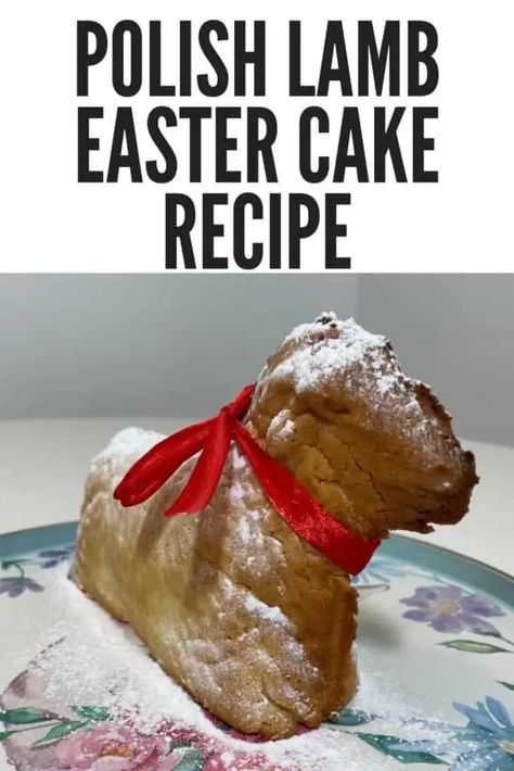 How To Make A Lamb Cake, Lamb Cake Mold Recipe, Polish Easter Recipes, Lamb Cake Recipe, Polish Potato Dumplings, Lemon Filling Recipe, Polish Foodies, Potato Dumplings Recipe, Cake With Lemon Filling