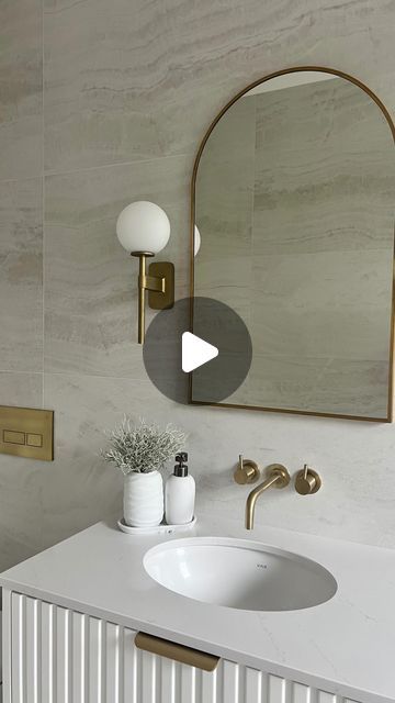 Danielle Farrell on Instagram: "Our Main Bathroom ✨ Kept everything quite neutral in here, I wanted to keep it classic and timeless so it wouldn’t date! Really happy with how it tuned out! 

All brass and sanitary ware @deluxebathrooms 
Blinds @clblindsinteriors 

#bathroominspo #interiors #newhouse #bathroomdesign #houseprogress" Bathroom Selections, Downtown House, Dream Bedrooms, Renovation Inspiration, Sanitary Ware, Main Bathroom, Bathroom Inspo, Dream Bathroom, Dream Bedroom