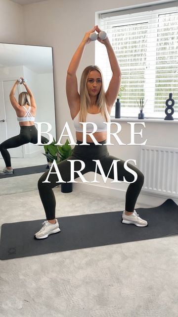 LAUREN | HOME WORKOUTS on Instagram: "TRY THIS ARM BURNER 💪🔥 Do not underestimate the power of using light weights!! Use 1-2lbs max. I‘m using 1.5lbs and it’s killerrr🌶🌶 30s on 10s off 4 rounds in total Optional wide pliè squat to target the quads at the same time ✨ Leggings and sports bra @lululemoneurope #tonedarms #armworkout #barrearmsworkout #barrearms #beginnerworkout #barrefitness #armday #ﬁtness #workoutideas #armworkoutsforwomen #lightweights #toneup #stongwomen #barreclass #barr Lightweight Arm Workout, Arms Workout, Arm Exercises, Barre Classes, Arm Day, Barre Workout, Toned Arms, Beginner Workout, Home Workouts