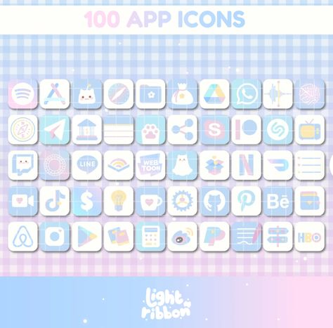 Ios16 Icons, Aesthetic Biscuits, Kawaii App, Look More Attractive, Cute Home Screens, Cute Blue Wallpaper, Custom Ipad, Icons App, Desktop Wallpaper Art