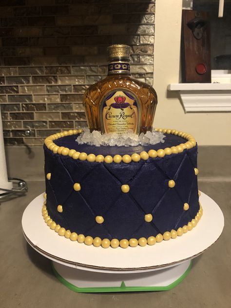 Crown Royal buttercream cake Crown Royal, Buttercream Cake, Birthday Cakes, Butter Cream, Birthday Cake, Crown, Cake, Birthday