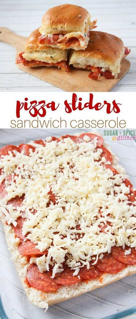 Sandwich Casserole, Pizza Sliders, Pizza Slider, Taquitos Recipe, Slider Sandwiches, Bbq Chicken Pizza, Tailgate Food, Slider Recipes, Fettuccine Alfredo