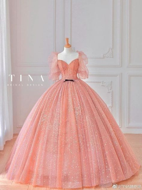 Pink Princess Dresses, Gaun Dress, Royalty Dress, Pretty Quinceanera Dresses, Make Clothes, Gowns Dresses Elegant, 파티 드레스, Princess Ball Gowns, Fantasy Gowns