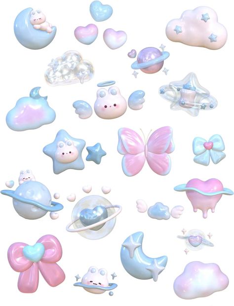 3d Sanrio Stickers Printable, Cute 3d Stickers, 3d Stickers Printable, Deco Stickers Png, Sanrio Stickers Printable, Photocard Stickers, 스티커 Png, Pastel Png, Y2k Stickers