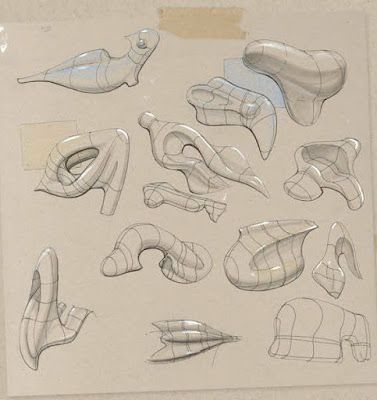 Organic Forms Drawing, Organic Shapes Drawing, Organic Shapes Design Art, Shape Practice, Peter Han, Fullerton College, Drawing Fundamentals, Drawing Objects, Sketch Tutorial