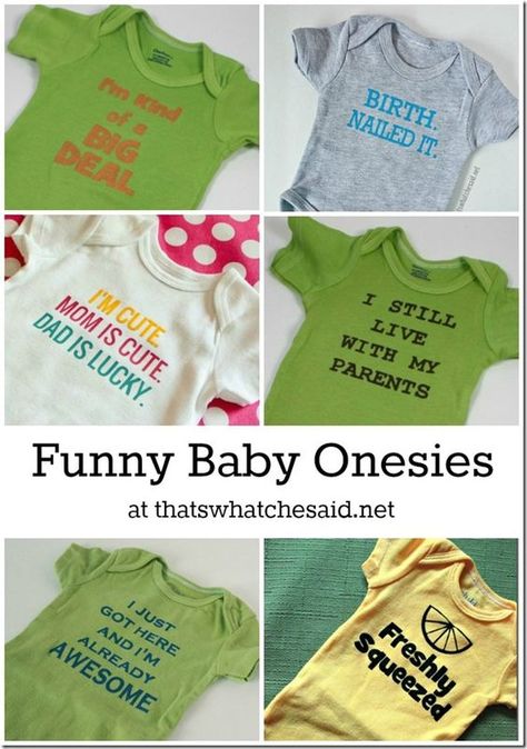 Cute Onesies, Cricut Baby, Funny Onesies, Newborn Onesies, Funny Baby Onesies, Baby Projects, Nailed It, Gift Newborn, Baby Crafts