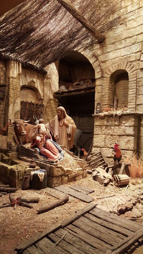 Foro de Belenismo - Nuestros belenes -> BELEN 2015 - Rafael Martínez - Sanlúcar de Barrameda Nativity House, Christmas Nativity Scene Display, Divine Mercy Jesus, Nativity Scene Diy, Nativity Scene Display, Ward Christmas Party, Nativity Stable, Christmas Photo Album, Diy Nativity