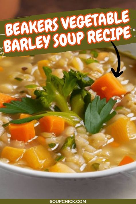 Delicious Vegetable Barley Soup for a Filling and Nutritious Meal Potato Barley Soup, Barley Soup Vegetarian, Veggie Barley Soup, Barley Soup Recipe, Vegetable Barley Soup, Healthy Vegetable, Hearty Soup, Pearl Barley, Best Soup Recipes