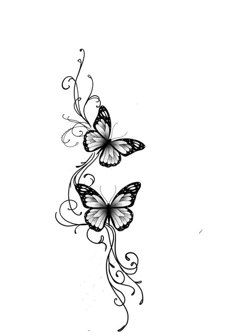 Big Butterfly Tattoo, Female Arms, Cute Meaningful Tattoos, Butterfly Ankle Tattoos, Tattoo Ideas For Female, Cool Tattoo Ideas, Hailey Rose, Swirl Tattoo, Protection Sigils