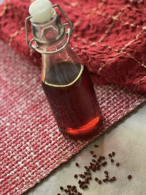 How to Make Annatto-Infused Oil | Aceite de Achiote Recipe Achiote Oil Recipe, Achiote Oil, Rican Food, Infused Oil, Puerto Rican Recipes, Infused Oils, Puerto Rican, Oil Recipes, Condiments