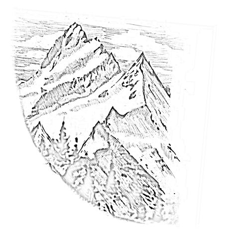 Mountain Tattoo Stencil, Mountain Tattoo, Tattoo Stencil, Tattoo Stencils, Tattoos