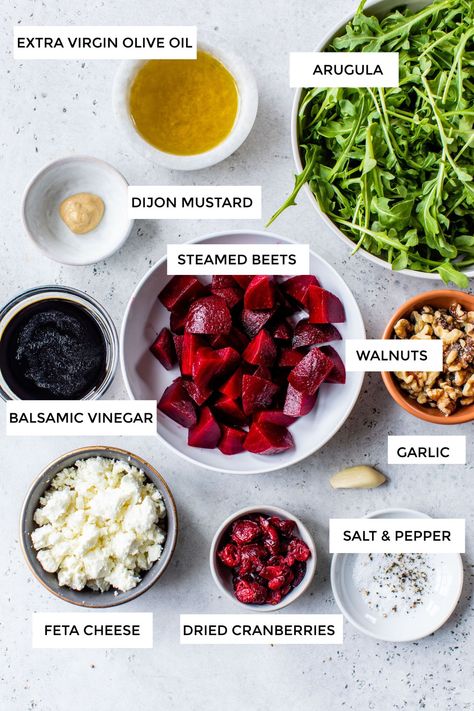 15-Minute Steamed Beet Arugula Salad Beets And Arugula Salad, Salads Recipes Beet, Arugula Beet Goat Cheese Salad, Beet Salad Recipes Healthy, Steamed Beets Recipes, Arugula Burrata Salad Recipes, Summer Beet Salad, Beet Recipes Salad, Clean Salad Recipes