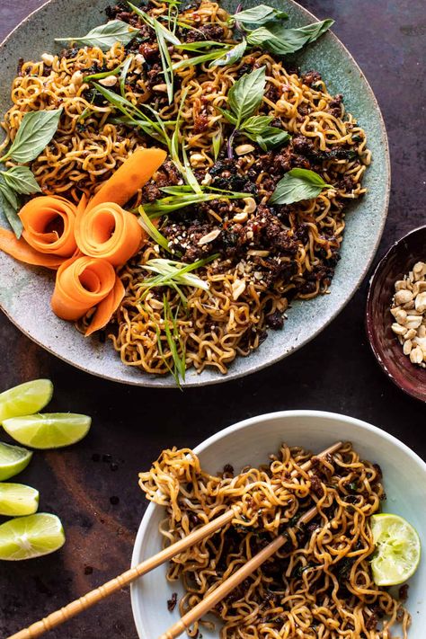 30 Minute Caramelized Shallot Beef Ramen Noodles | halfbakedharvest.com Beef Ramen Noodles, Beef Ramen, Half Baked Harvest Recipes, Caramelized Shallots, Crispy Beef, Harvest Recipes, Half Baked, Half Baked Harvest, Ramen Noodles